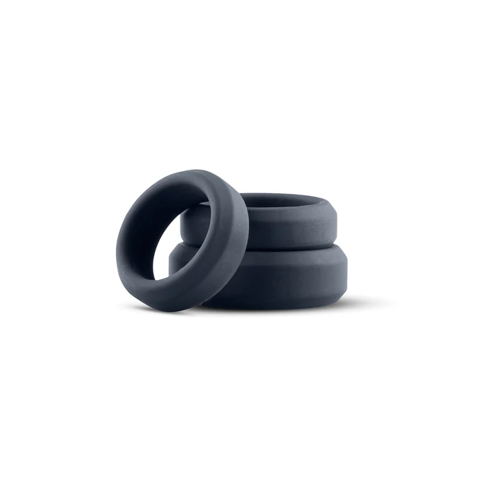 Boners 3 Ring Kit (Flat Rings) - Zestaw elastycznych pierścieni erekcyjnych