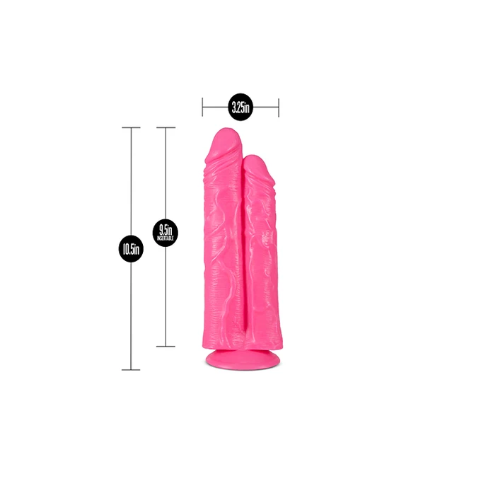 Blush Big As Fuk 10Inch Double Cock Pink - podwójne dildo