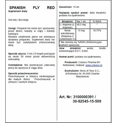 Cobeco Spanish Fly Red - środek zwiększający libido