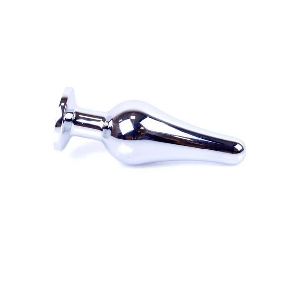Boss Series Jewellery Silver Butt Purple - Korek analny, fioletowy