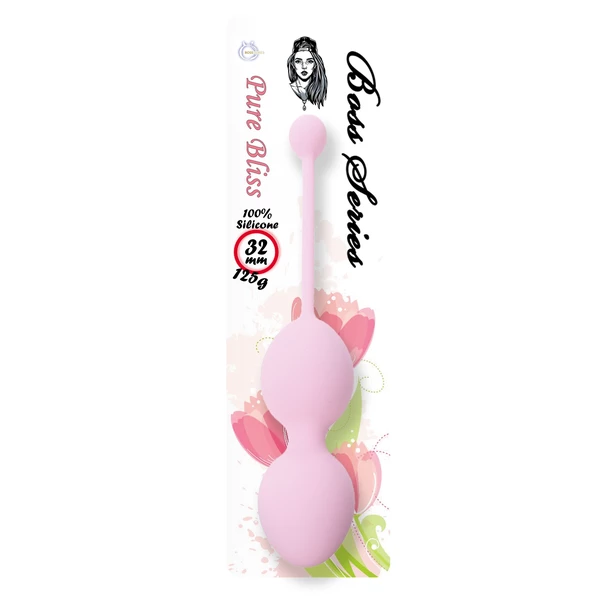 Boss Series Silicone Kegel Balls 125G Pink - Kulki gejszy, różowe