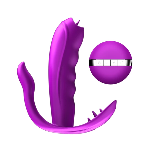 Boss Series Silicone Panty Vibrator 7 - Wibrator króliczek z podgrzewaniem i sterowaniem głosowym
