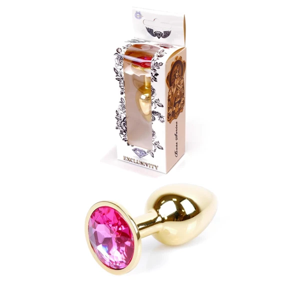Boss Series Jewellery Gold Pink - Korek analny, różowy