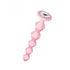Lola Games Anal Bead With Crystal Emotions Buddy Pink - Koraliki analne z kryształem, r ożowe