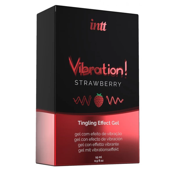 INTT Vibration Strawberry 15 Ml - Żel stymulujący dla par, truskawkowy