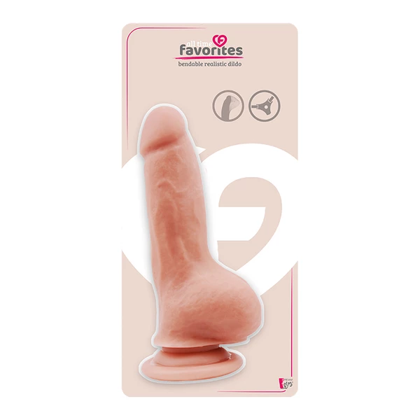 Dream Toys All Time Favorites Bendable Dildo Flesh - Dildo klasyczne, cieliste