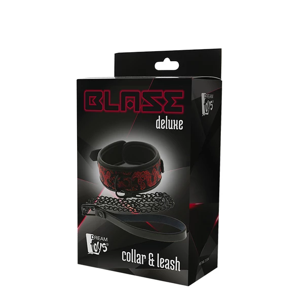 Dream Toys Blaze Deluxe Collar &amp; Leash - Obroża ze smyczą