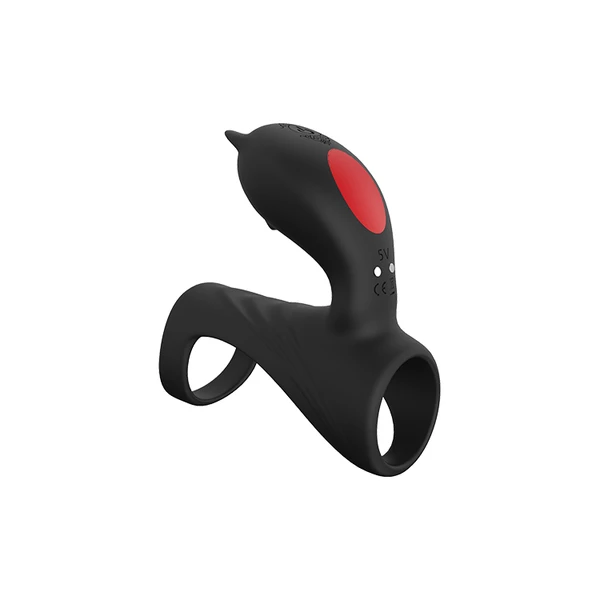 Dream Toys Pierścień Pleasure Cage - Wibrujący pierścień na penisa