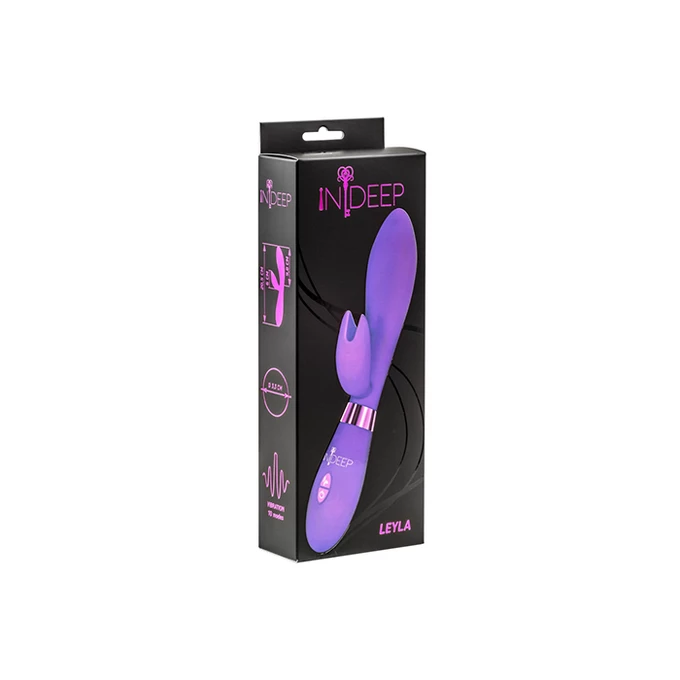 Indeep Vibrator Indeep Leyla Purple - Wibrator króliczek, fioletowy