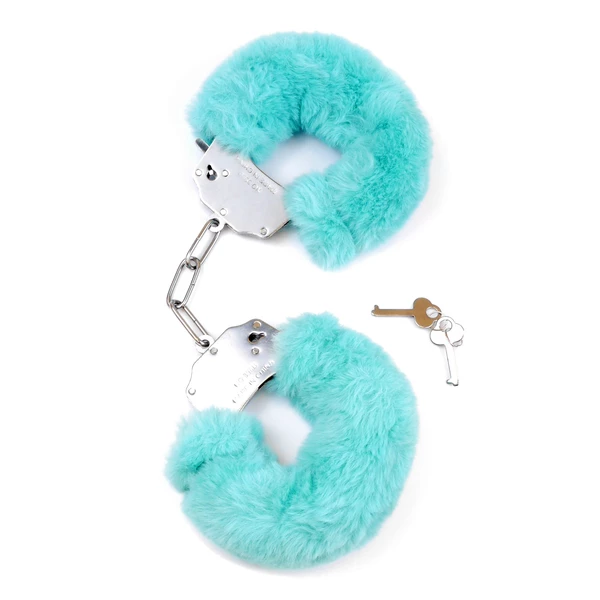 Fetish Fantasy Furry CuBlue - Kajdanki z futerkiem, niebieskie