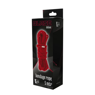 Dream Toys Blaze Deluxe Bondage Rope 5M Red - Lina do krępowania, czzerwona