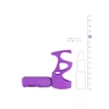 Easy Toys The Gladiator Purple - Wibrująca nakładka na penisa, fioletowa