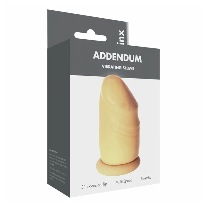 Kinx Addendum Vibrating Sheath Linx - Wibrująca nakładka na penisa