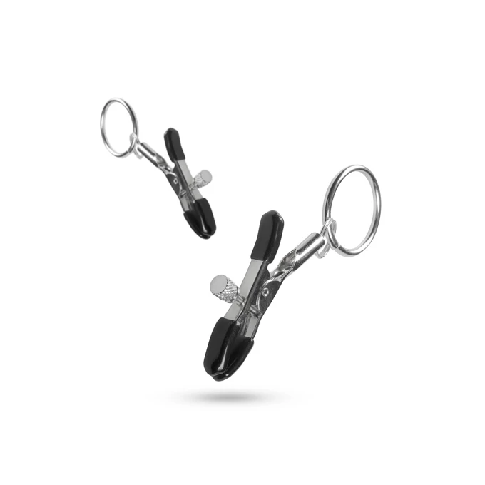 Easy Toys Metal Nipple Clamps With Ring - Zaciski do sutków