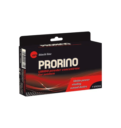 HOT Ero Prorino Black Line Libido Powder Concentrate - środek zwiększający libido w saszetkach, 7szt