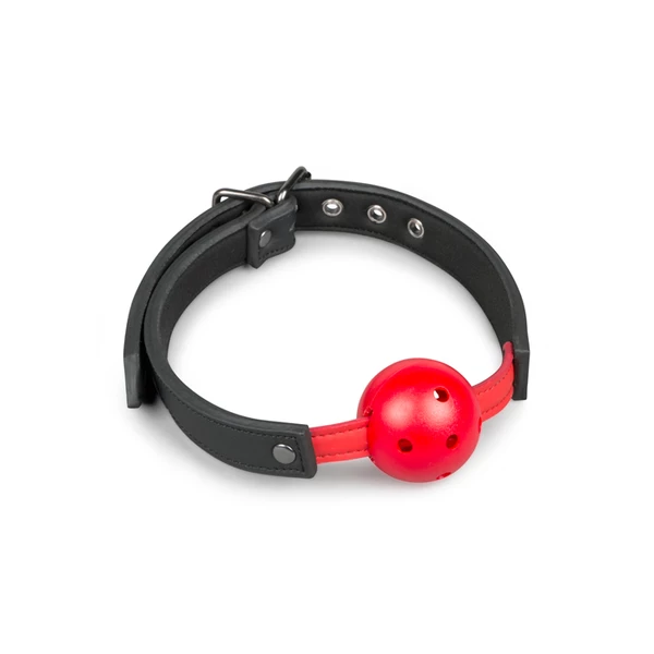 Easy Toys Ball Gag With Pvc Ball Red - Knebel z kulką, czerwony