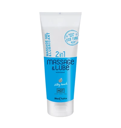 HOT Massage &amp; Glide Gel 2 In 1 200 Ml, Silky Touch - Żel do masażu