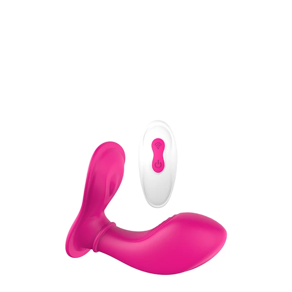 Dream Toys Vibes Of Love Remote Panty G Magenta - Wibrator klasyczny sterowany pilotem do bielizny