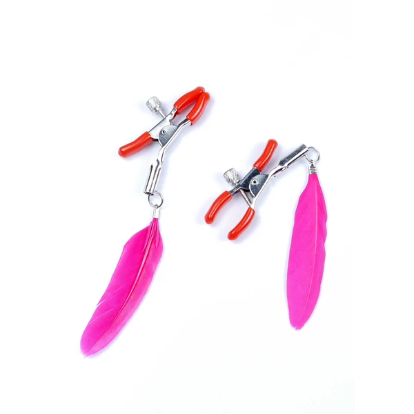 Fetish Fantasy Exclusive Nipple Clamps No.13 - Zaciski na sutki z piórkami