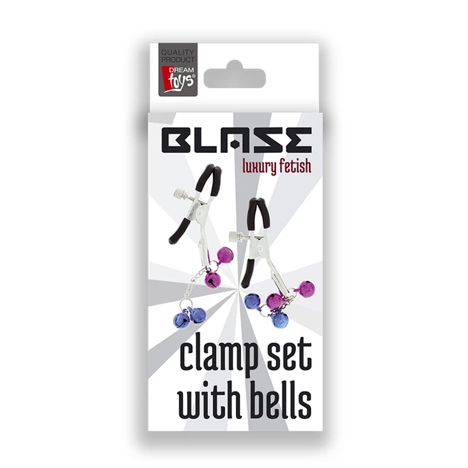 Dream Toys Blaze Clamp Set With Bells - Zaciski na sutki lub łechtaczkę