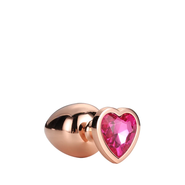 Dream Toys Gleaming Love Rose Gold Plug Small - korek analny