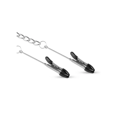 Easy Toys Long Nipple Clamps With Chain - Zaciski do sutków