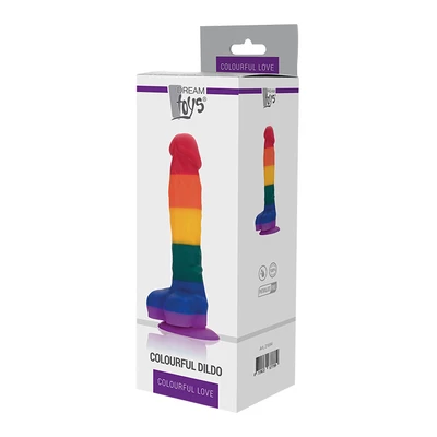Dream Toys Colourful Love Colourful Dildo 8,5' - Dildo klasyczne