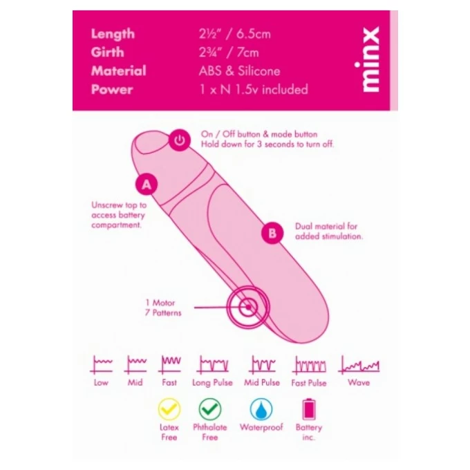 Kinx Simplicity Bullet Vibrator Minx - miniwibrator