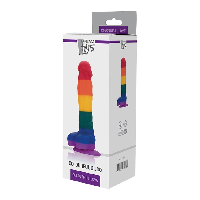 Dream Toys Colourful Love Colourful Dildo 8,5' - Dildo klasyczne