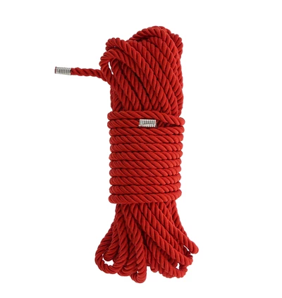 Dream Toys Blaze Deluxe Bondage Rope 10M Red - Lina do krępowania, czzerwona