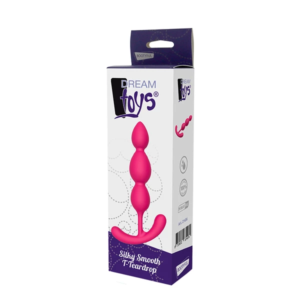 Dream Toys Silky Smooth T Teardrop - Koraliki analne