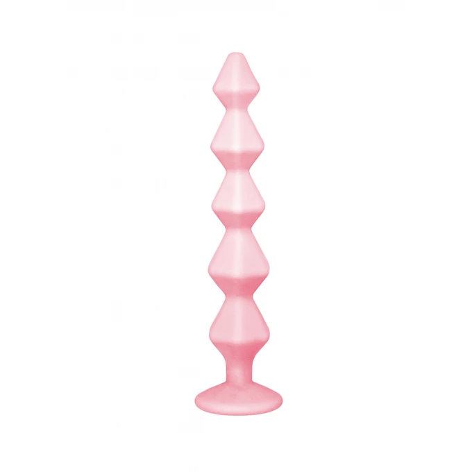 Lola Games Anal Bead With Crystal Emotions Buddy Pink - Koraliki analne z kryształem, r ożowe
