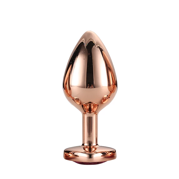 Dream Toys Gleaming Love Rose Gold Plug Medium - korek analny