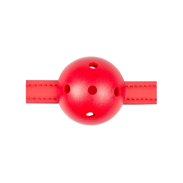 Easy Toys Ball Gag With Pvc Ball Red - Knebel z kulką, czerwony