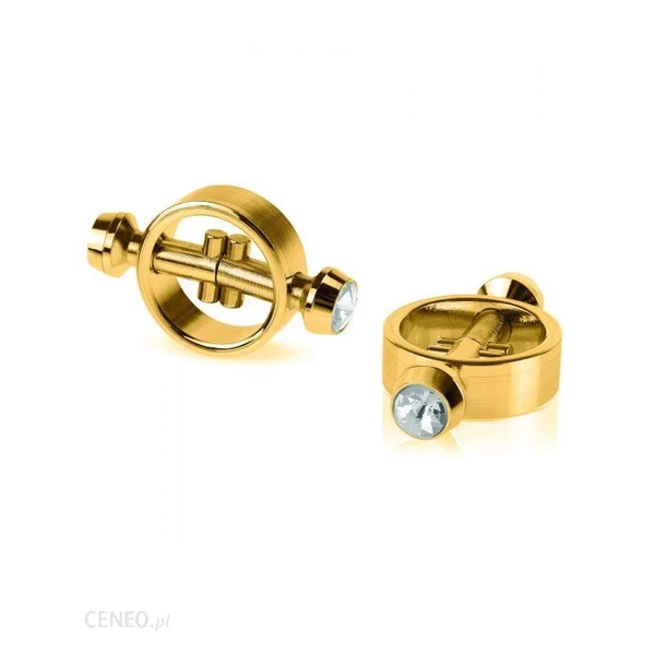Fetish Fantasy Gold Magnetic Nipple Clamps - Zaciski na sutki