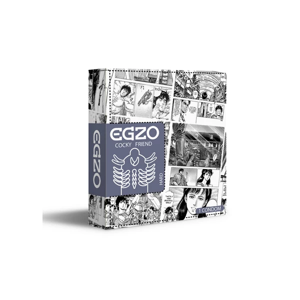 EGZO Ugly Coyote - Prezerwatywa 1szt ze specjalnymi wypustkami