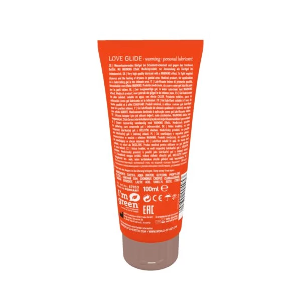 HOT Shiatsu Love Glide Warming 100Ml. - Lubrykant rozgrzewający ba bazie wody