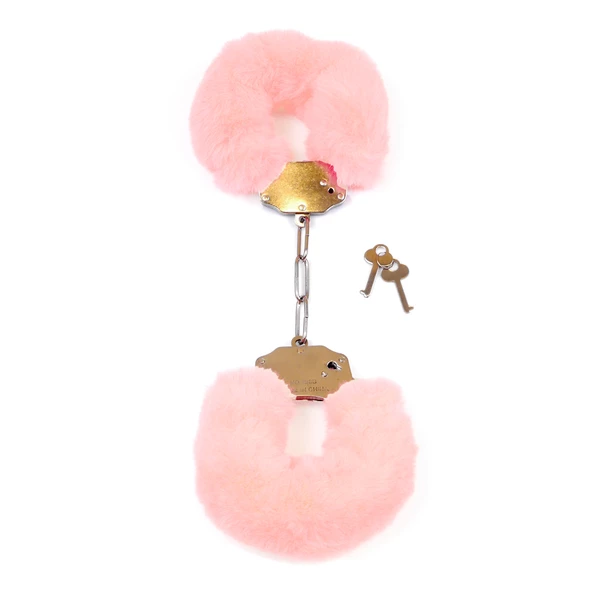 Fetish Fantasy Furry CuLight Pink - Kajdanki z futerkiem, jasnoróżowe