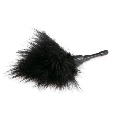 Easy Toys Small Tickler Black - Piórko do łaskotania, czarne