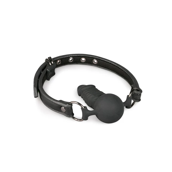 Easy Toys Ball Gag With Silicone Dong - Knebel do ust z penisem