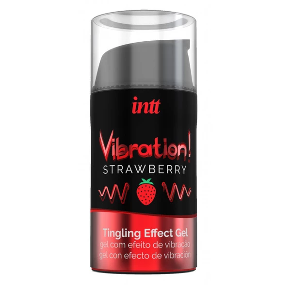 INTT Vibration Strawberry 15 Ml - Żel stymulujący dla par, truskawkowy