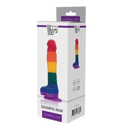 Dream Toys Colourful Love Colourful Dildo 6,8' - Dildo klasyczne