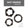 Kinx Easy Squeeze Cock Ring Set Linx - Zestaw elastycznych pierścieni erekcyjnych