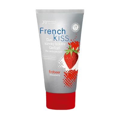 JoyDivision Frenchkiss'Strawberry' 75 Ml - Żel oralny na bazie wody, truskawkowy