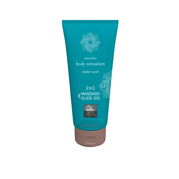 HOT Shiatsu 2In1 Massage Glide Amber Scent 200Ml. - Żel do masażu