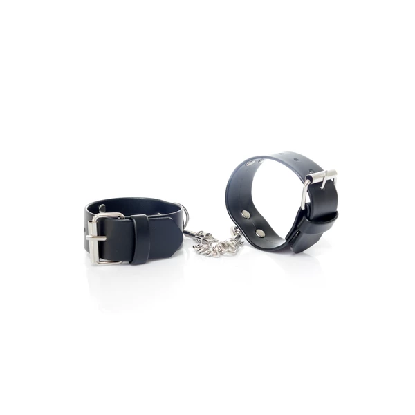 Fetish Fantasy HandcuWith Studs 3 Cm - Kajdanki czarne