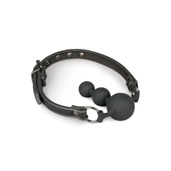 Easy Toys Ball Gag With Silicone Beads - Knebel do ust z kulkami analnymi