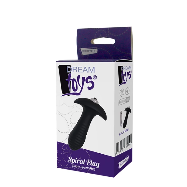 Dream Toys Spiral Plug Single Speed Plug - Wibrujący korek analny