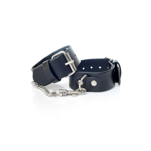 Fetish Fantasy HandcuWith Studs 3 Cm - Kajdanki czarne