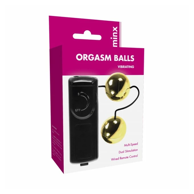 Kinx Orgasm Balls Vibrating Balls Gold Minx - Wibrujące kulki gejszy